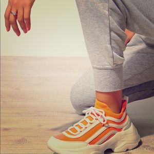 Brand New- Merrin Laceup Wedge Sneakers